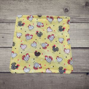 Jar Gripper, Handmade Jar Opener, Yellow with Chickens